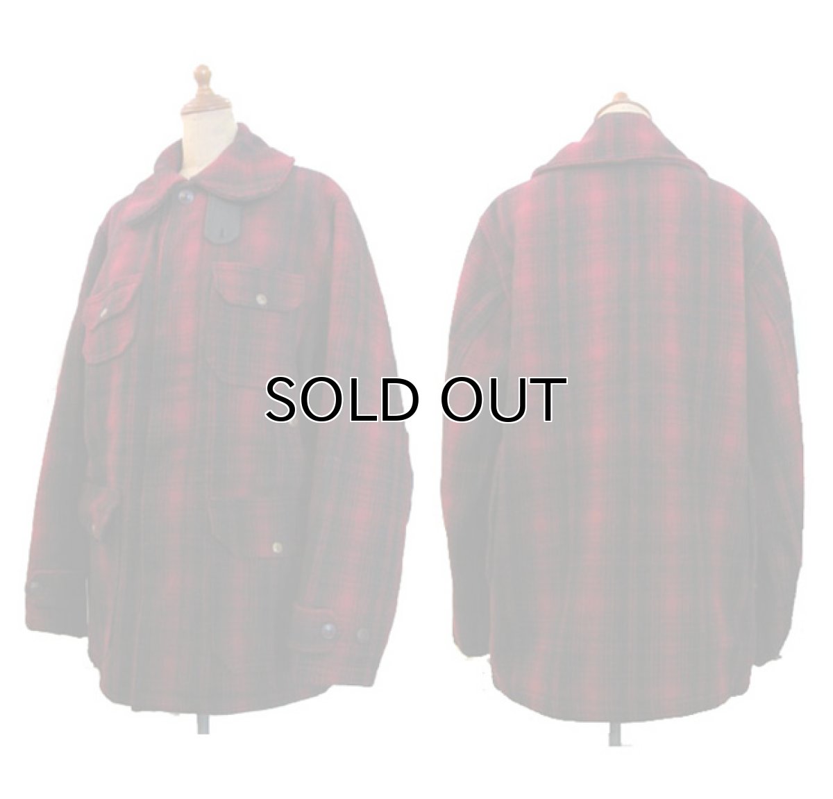画像2: ~1950's Woolrich Woolem Mills "Hunting Jacket" size M - L (表記 38) (2)