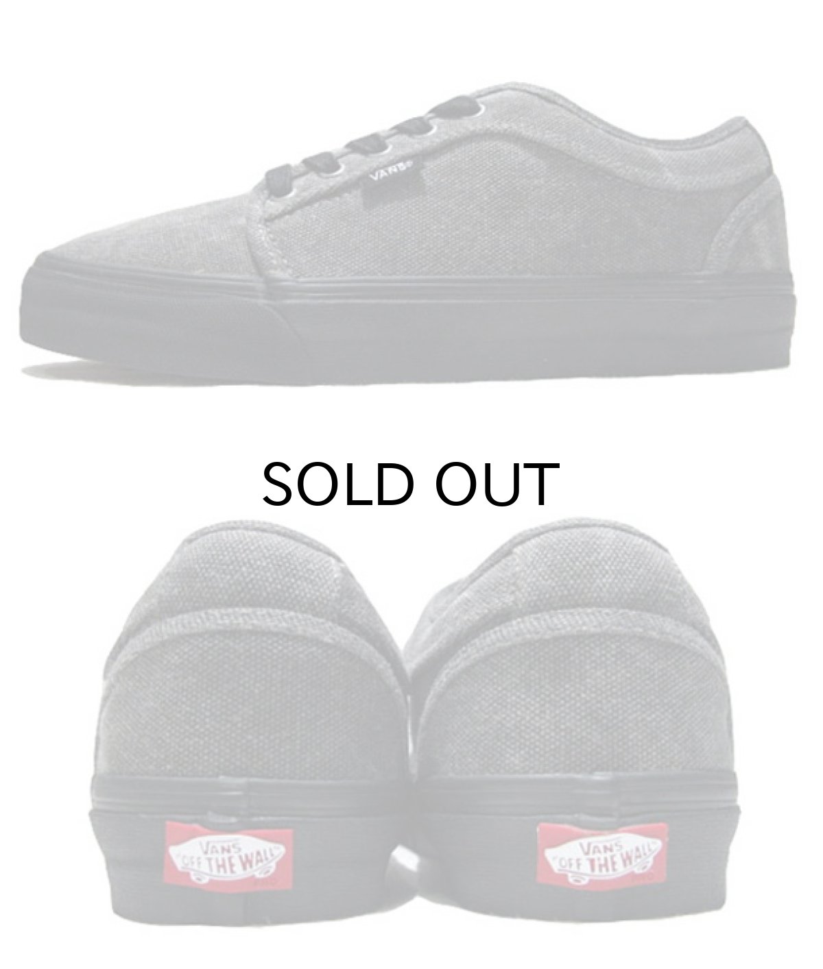 画像2: NEW VANS "ULTRA CUSH" CANVAS SKATE SHOES Charcoal size 10 1/2 (28.5 cm) (2)