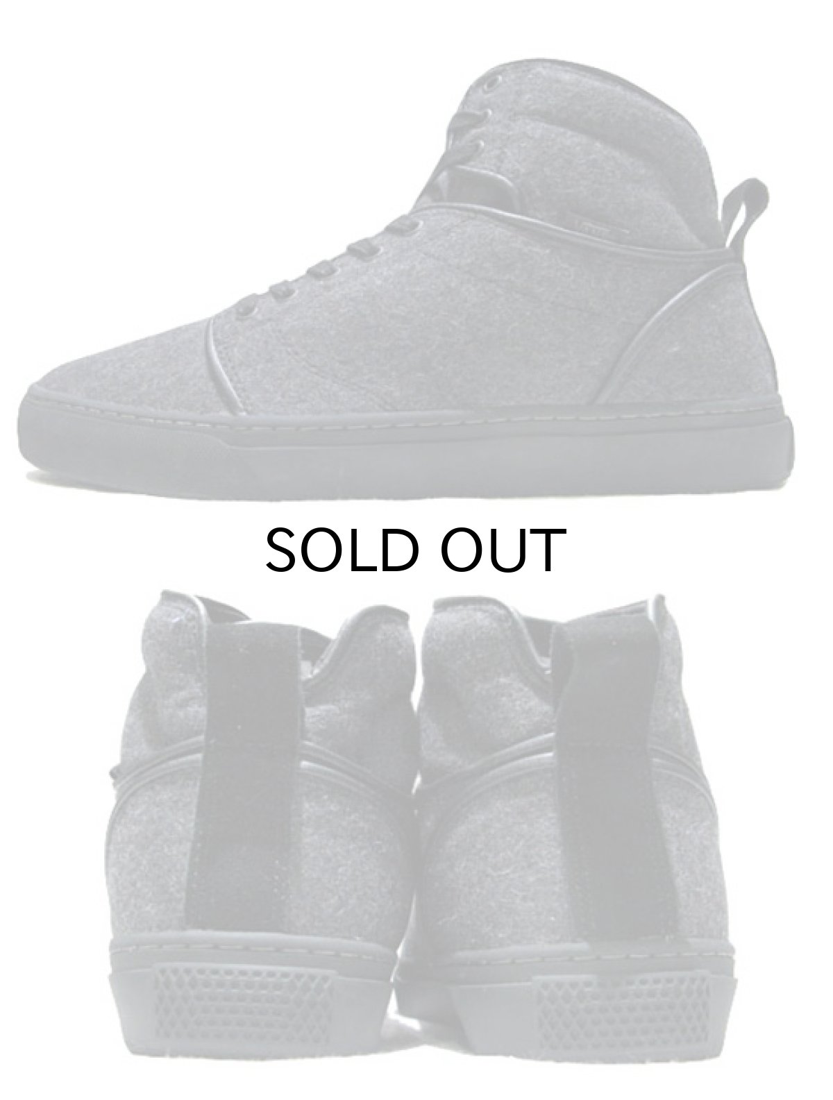 画像2: NEW VANS "OTW" Hi-Cut Felt Wool Sneaker GREY size 10.5 (2)