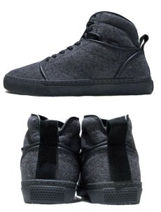 画像2: NEW VANS "OTW" Hi-Cut Felt Wool Sneaker GREY　size 10.5 (2)