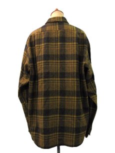 画像2: 1960's "Pendleton" L/S Check Wool Shirts  Mustered　size M - L  (表記 L) (2)