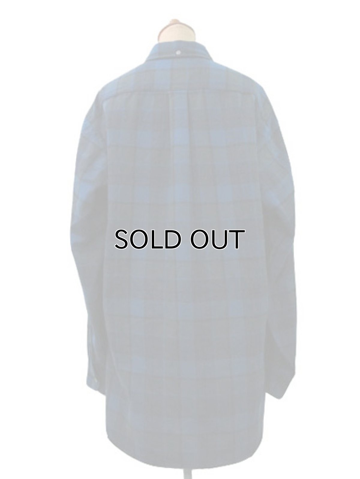 画像2: 1970's "Pendleton" L/S Check Wool B.D. Shirts  Blue　size L  (表記 L) (2)