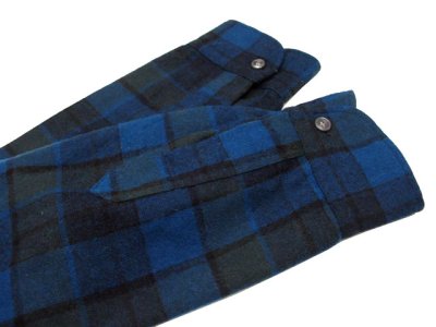 画像3: 1970's "Pendleton" L/S Check Wool B.D. Shirts  Blue　size L  (表記 L)