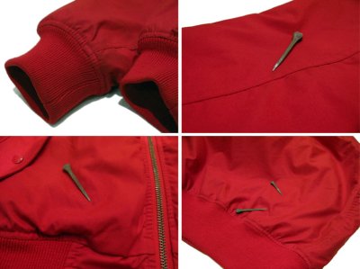 画像2: POLO Ralph Lauren MA-I Style Nylon Jacket　赤　size L  (表記 L)