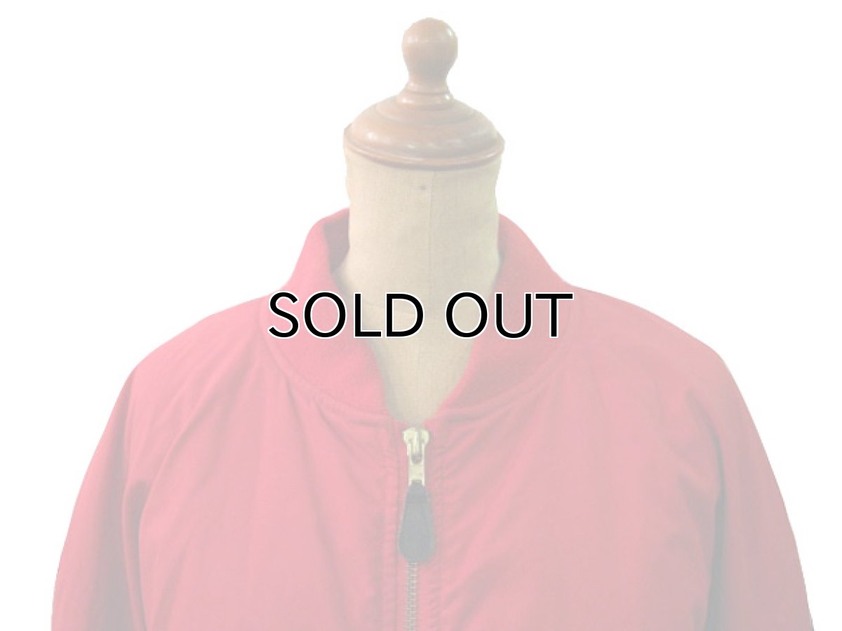 画像4: POLO Ralph Lauren MA-I Style Nylon Jacket 赤 size L  (表記 L) (4)