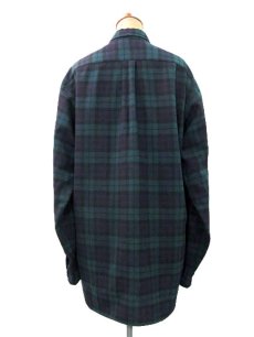 画像2: 1960's "Pendleton" L/S Check Wool B.D.Shirts  Green　size L  (表記 L) (2)