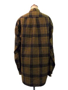 画像2: 1960-70's "Pendleton" L/S Check Wool B.D.Shirts  Mustered　size M  (表記 不明) (2)