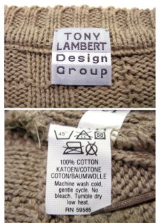 画像4: "TONY LAMBERT. Design Group" Big Size Cotton Knit Sweater　size XL (表記 無し) (4)