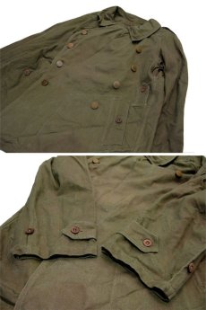 画像5: 1950's French Military Motor Cycle Jacket  OLIVE　size L  (表記 2) (5)