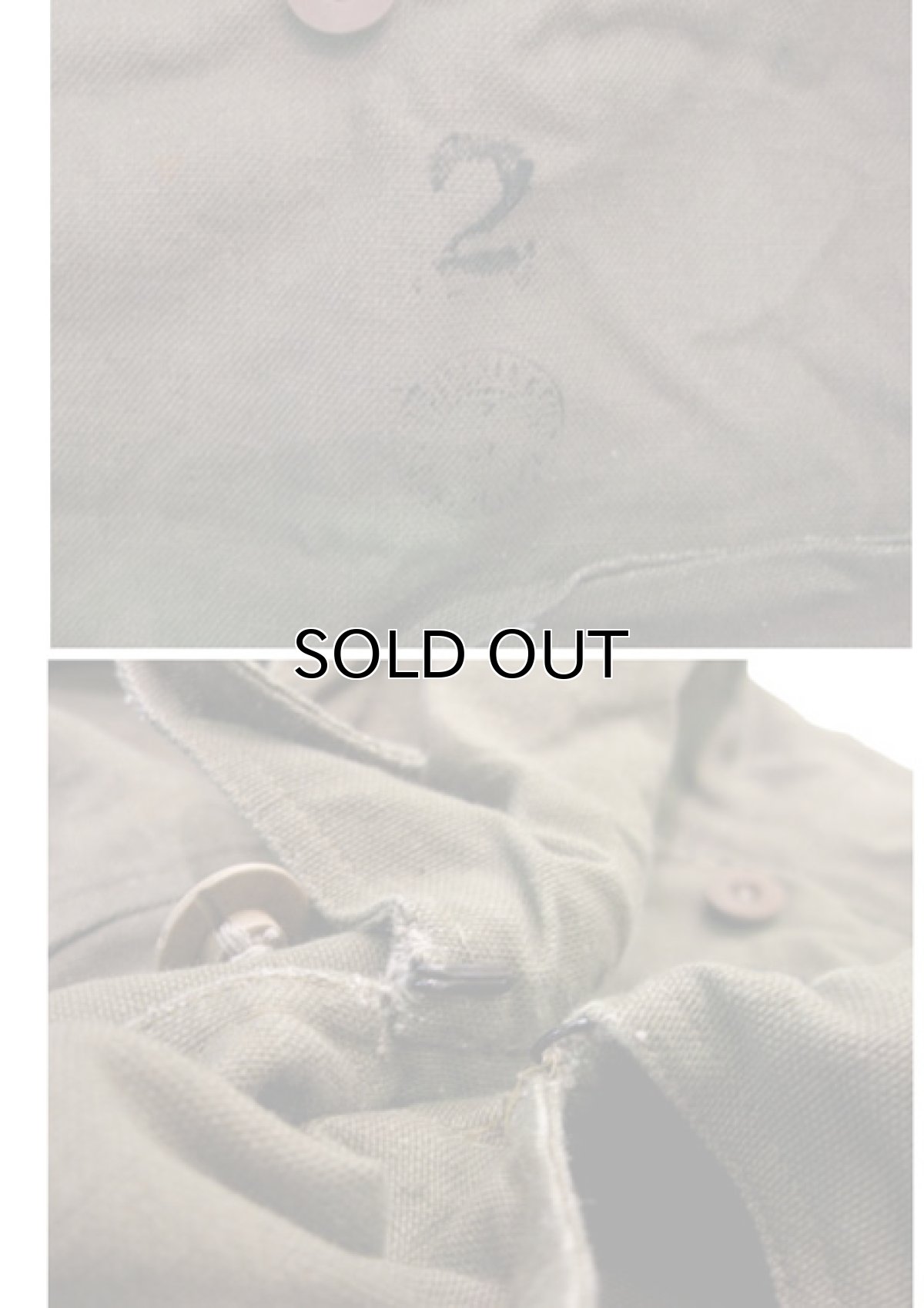 画像4: 1950's French Military Motor Cycle Jacket  OLIVE size L  (表記 2) (4)