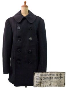 画像1: 1940's US NAVY 10-Button P-Coat　size 36ぐらい  (表記 不明) (1)