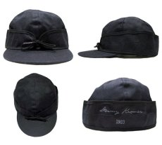 画像2: STORMY KROMER "WAXED COTTON CAP" MADE IN USA　BLACK (2)