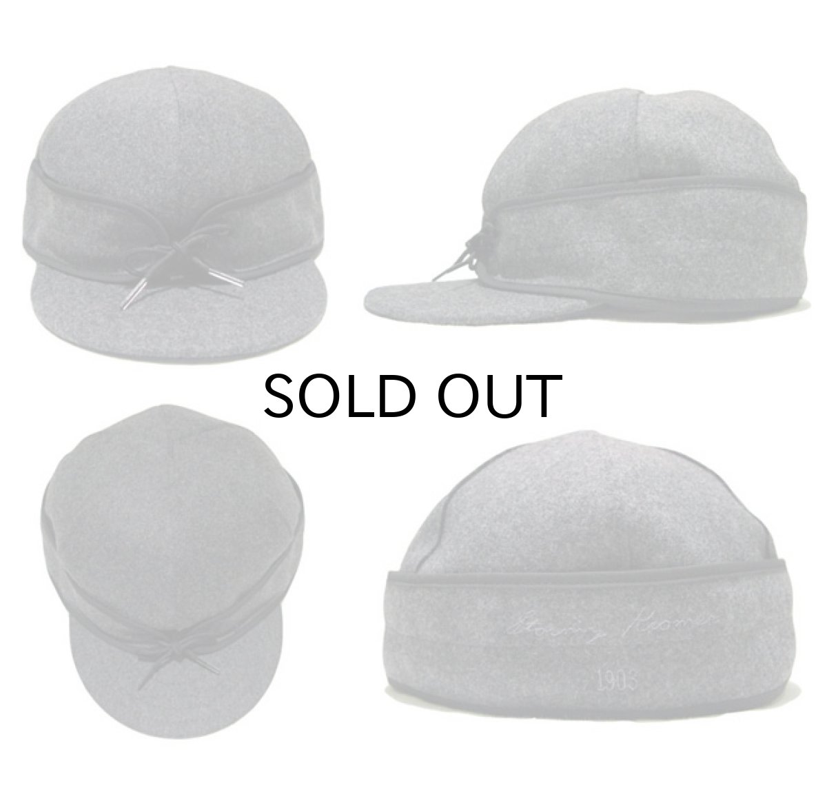 画像2: STORMY KROMER "ORIGINAL WOOL CAP" MADE IN USA　CHARCOAL (2)