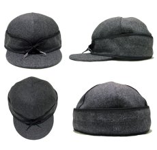 画像2: STORMY KROMER "ORIGINAL WOOL CAP" MADE IN USA　CHARCOAL (2)