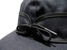 画像3: STORMY KROMER "WAXED COTTON CAP" MADE IN USA　BLACK (3)