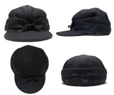 画像2: STORMY KROMER "ORIGINAL WOOL CAP" MADE IN USA　BLACK (2)