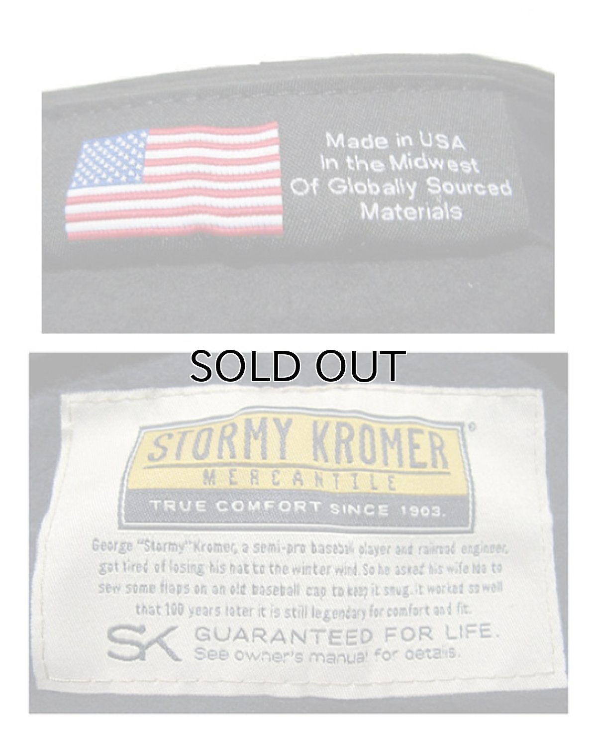 画像5: STORMY KROMER "WAXED COTTON CAP" MADE IN USA FIELD TAN (5)