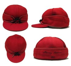 画像2: STORMY KROMER "ORIGINAL WOOL CAP" MADE IN USA　RED (2)