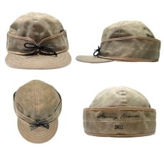 画像2: STORMY KROMER "WAXED COTTON CAP" MADE IN USA　FIELD TAN (2)