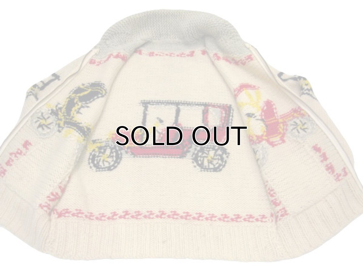 画像5: 1960's~ "Classic Car " Cowichan Sweater　size M  (表記 無し) (5)