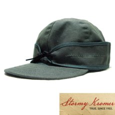 画像1: STORMY KROMER "WAXED COTTON CAP" MADE IN USA　DARK GREEN (1)