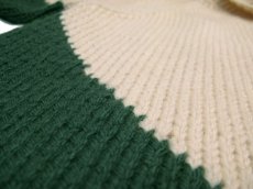 画像5: 1960's~ Two-Tone Cowichan Sweater　Natural / Green　size XL  (表記 無し) (5)