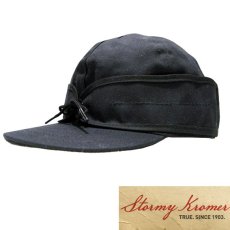 画像1: STORMY KROMER "WAXED COTTON CAP" MADE IN USA　BLACK (1)