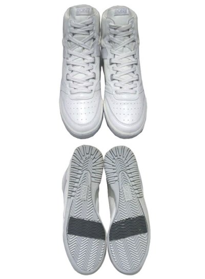 画像1: 1980's PONY "MVP" Hi-Cut Leather Sneaker DEAD STOCK　White / Grey　size 10 (28cm)