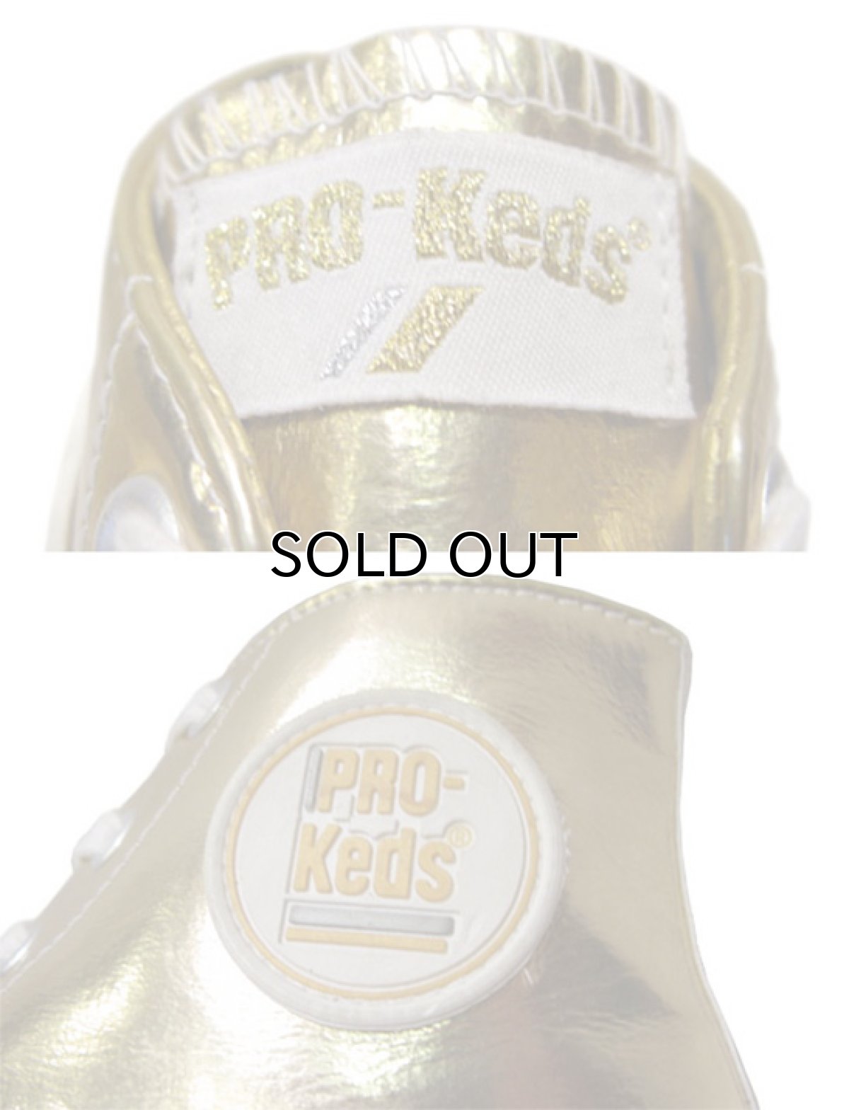 画像3: 00's ~ PRO-KEDS Hi-Cut Sneaker "GOLD" DEAD STOCK size WOMAN'S 10 (26cm程) (3)
