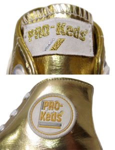 画像3: 00's ~ PRO-KEDS Hi-Cut Sneaker "GOLD" DEAD STOCK　size WOMAN'S 10 (26cm程) (3)