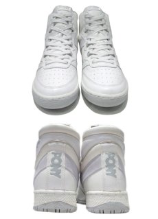 画像2: 1980's PONY "MVP" Hi-Cut Leather Sneaker DEAD STOCK　White / Grey　size 9 (27cm) (2)