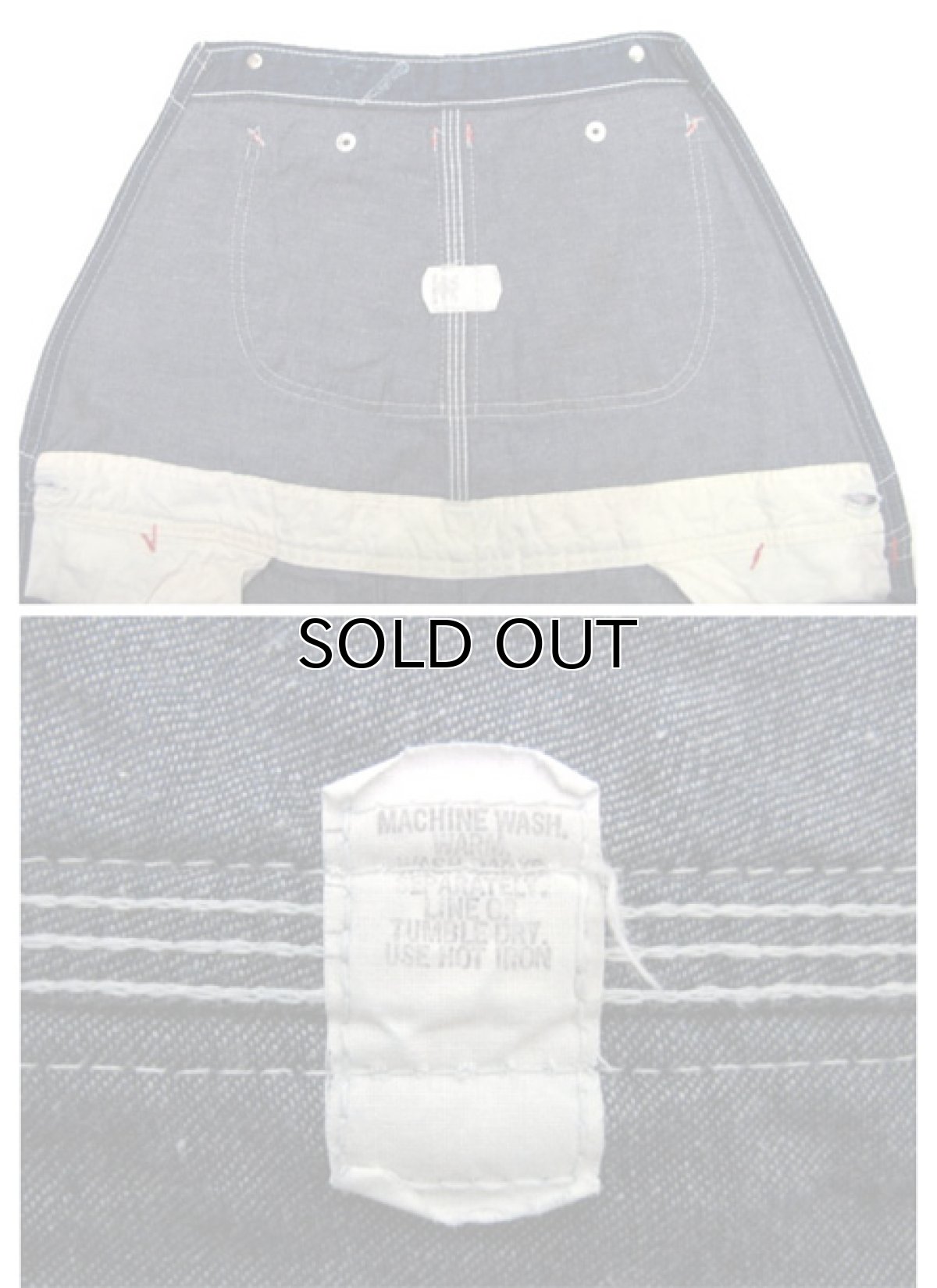 画像4: 1960's "UNION MADE" Denim Overall  size L  (表記 不明) (4)