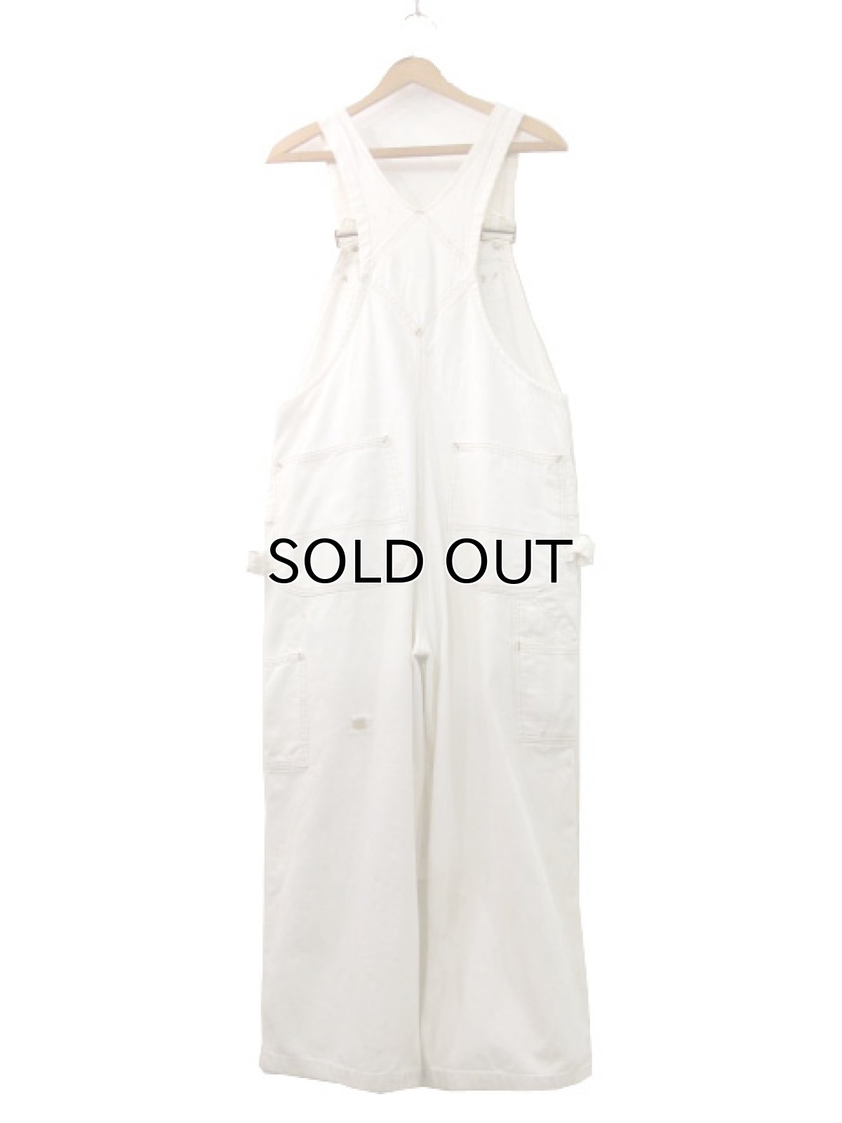 画像2: 1960's "BIG MAC" White Duck Overall with Apron  size M  (表記 不明) (2)