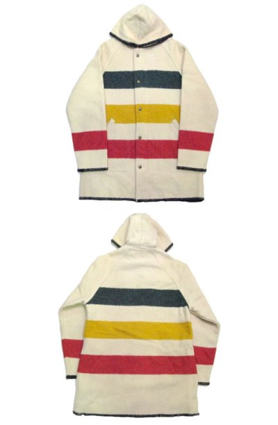 画像1: 1970-80's "Woolrich" Wool Blanket Parka Short Coat　　size M (表記 M)