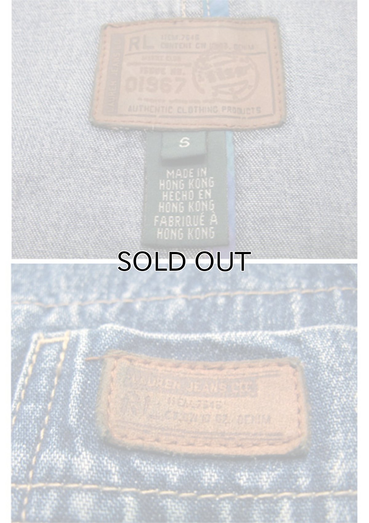 画像3: Ralph Lauren "LAUREN JEANS" Denim Parka Coat size M (表記 S) (3)