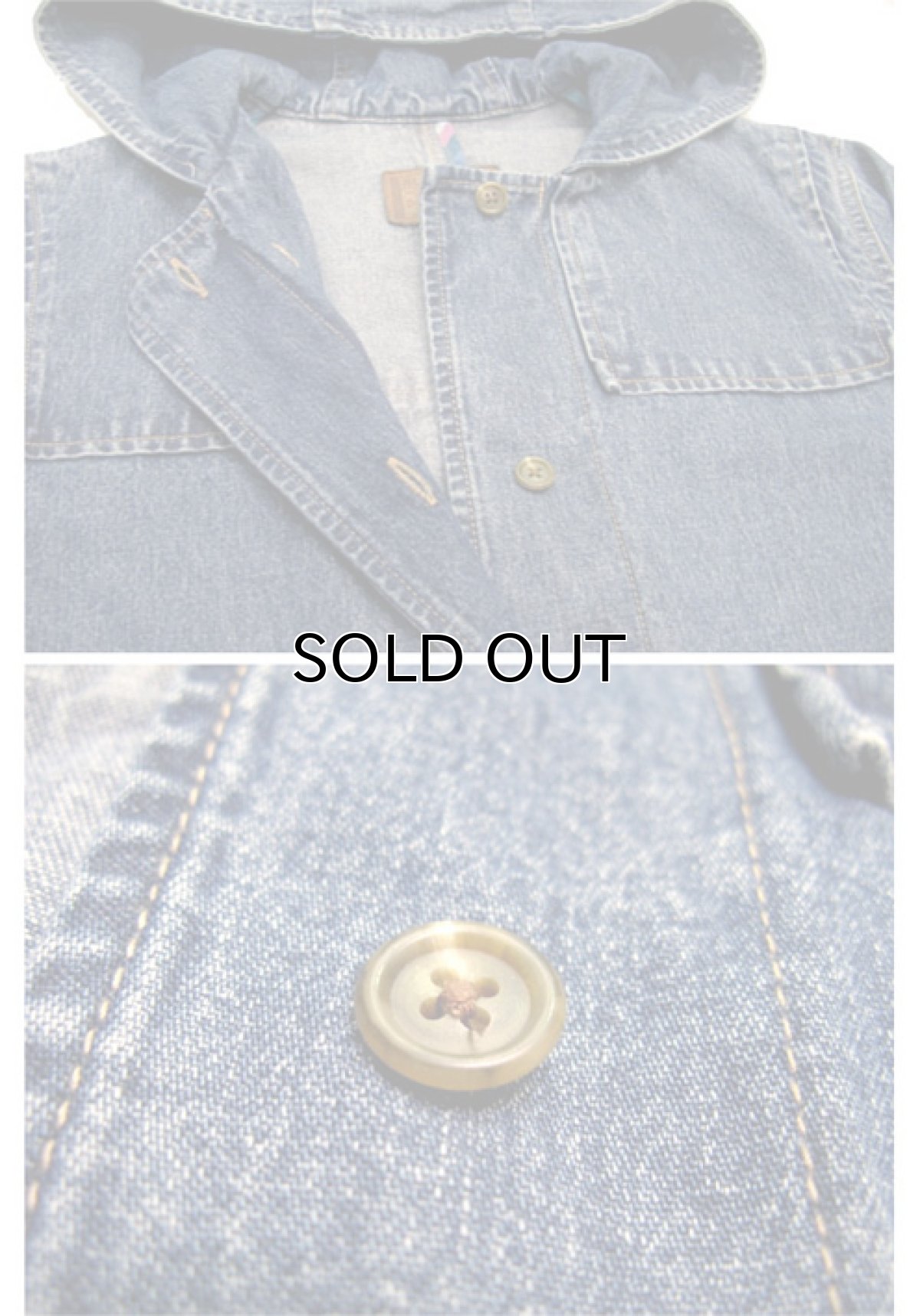 画像4: Ralph Lauren "LAUREN JEANS" Denim Parka Coat size M (表記 S) (4)