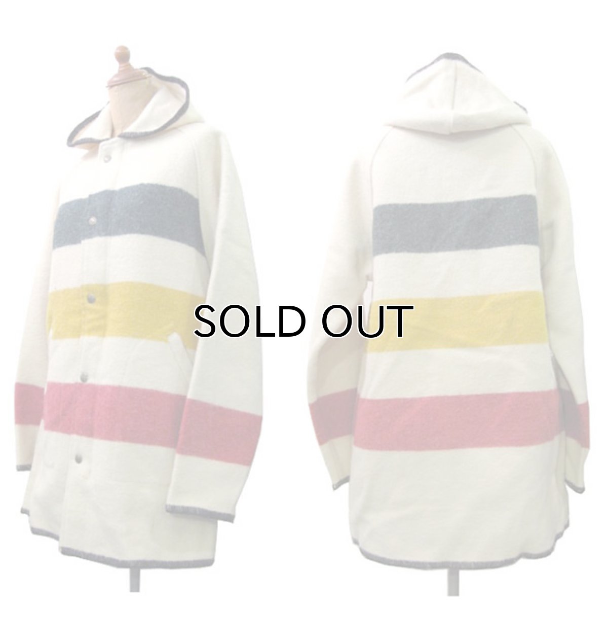 画像2: 1970-80's "Woolrich" Wool Blanket Parka Short Coat  size M (表記 M) (2)