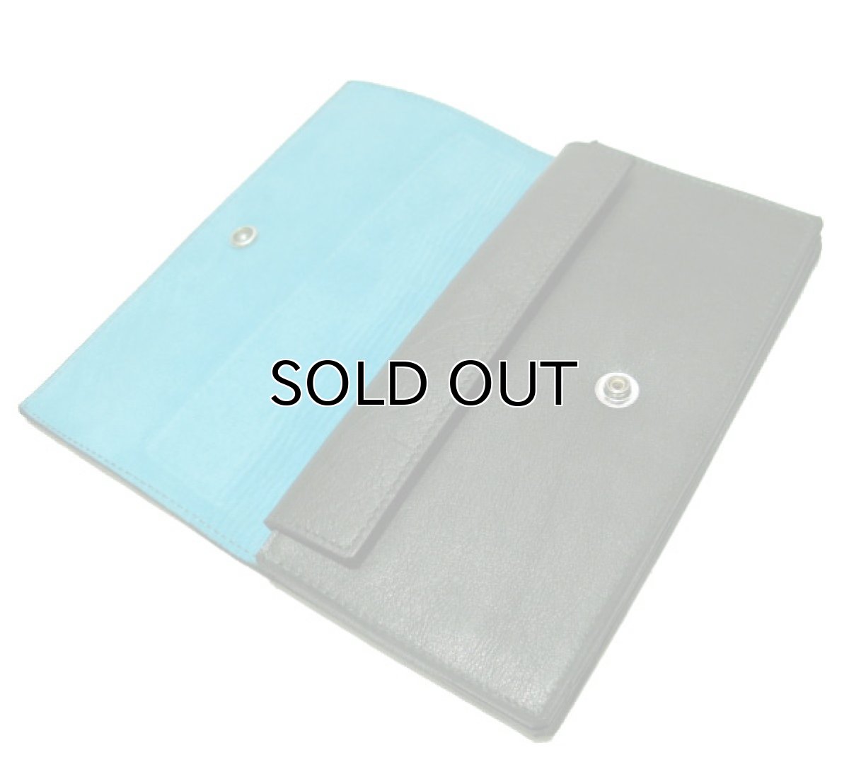 画像3: "JUTTA NEUMANN" Leather Wallet "the Waiter's Wallet"  color : GREEN / ターコイズブルー 長財布 (3)