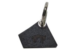 画像2: "JUTTA NEUMANN" Leather Key Holder  color : BLACK (2)