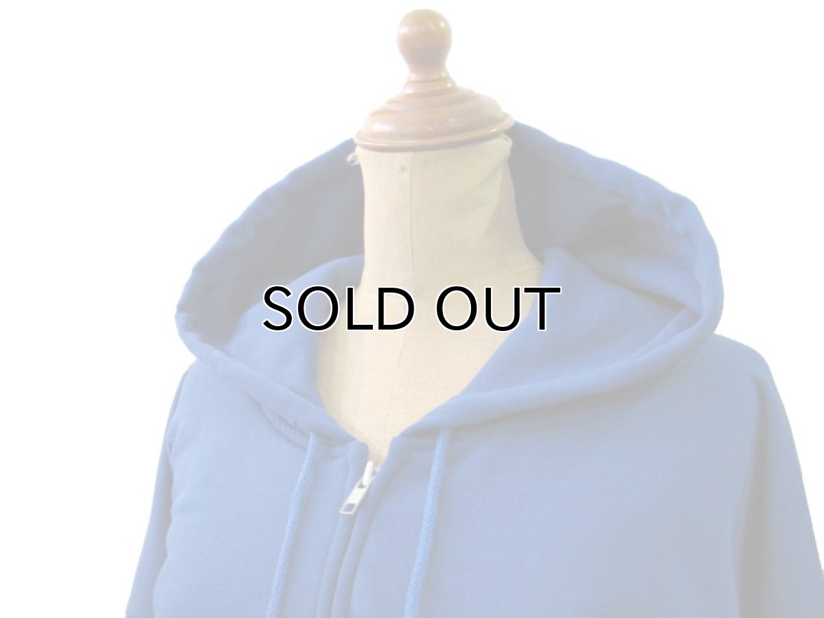 画像3: "PLUMA" Double Face Zip Up Sweat Parka  BLUE　size XL ~  (表記 2XL) (3)