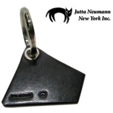画像1: "JUTTA NEUMANN" Leather Key Holder  color : BLACK (1)