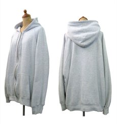 画像2: 1980's "BIG YANK" Double Face Zip Up Sweat Parka  LIGHT GREY　size XL (表記 2XL) (2)