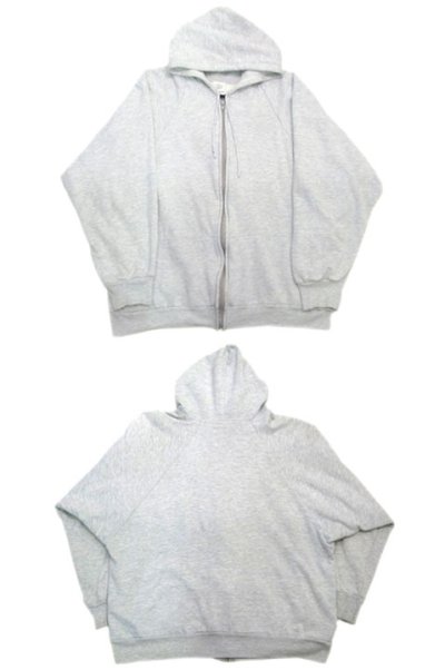 画像1: 1980's "BIG YANK" Double Face Zip Up Sweat Parka  LIGHT GREY　size XL (表記 2XL)