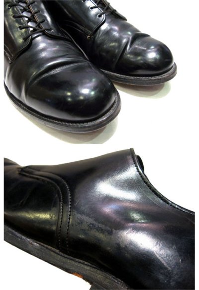 画像1: 1960-70's "US NAVY" Oxford Service Shoes  "Leather Sole"　 size 10  ( 28 cm )