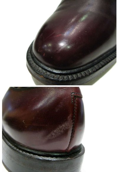 画像2: "Lloyd & Haig" Plain Toe Leather Shoes  Burgundy　 size 10  ( 28 cm )