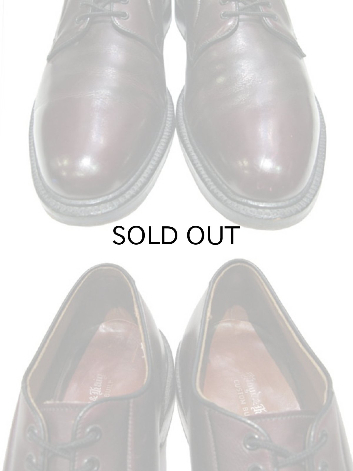 画像3: "Lloyd & Haig" Plain Toe Leather Shoes  Burgundy　 size 10  ( 28 cm ) (3)