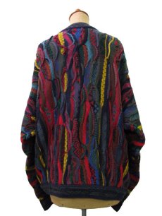 画像3: "COOGI" Multi Color Cotton Knit Cardigan made in Australia   size  M  (表記 M) (3)