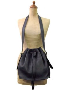 画像1: 1980's OLD COACH Leather Shoulder Bag "Purse Style"　Black　 made in USA (1)