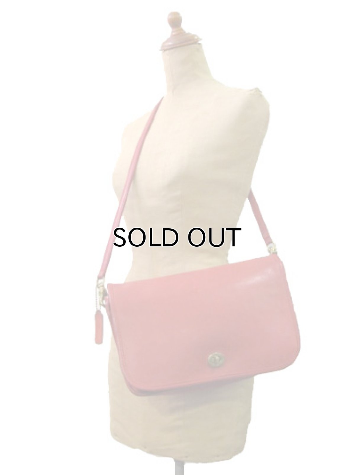 画像2: 1970's OLD COACH Leather Shoulder Bag 　RED　 made in NEW YORK USA (2)