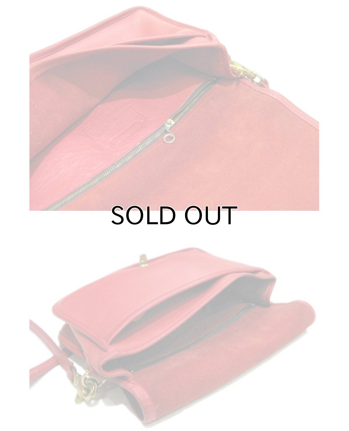 画像5: 1970's OLD COACH Leather Shoulder Bag 　RED　 made in NEW YORK USA (5)